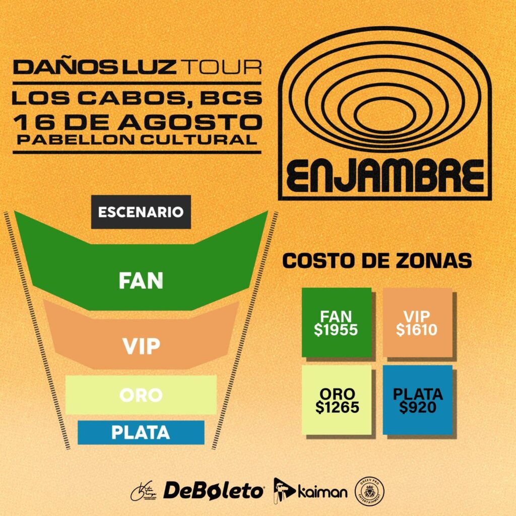 MAPA DE ZONAS Y PRECIOS ENJAMBRE PABELLÓN CULTURAL