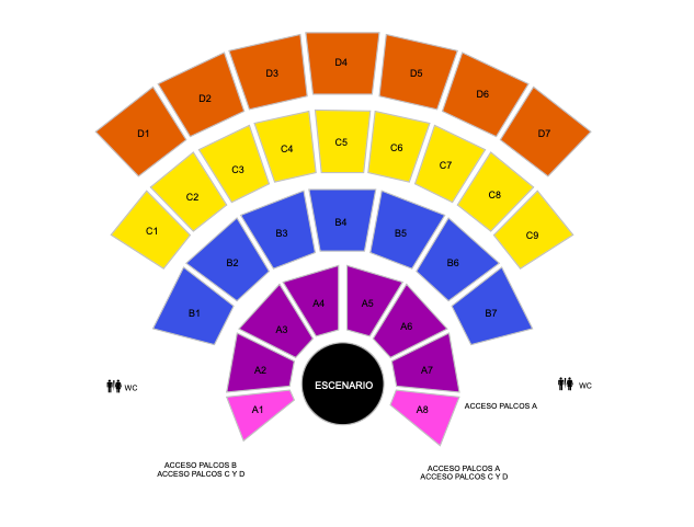 Mapa Auditorio Guelaguetza