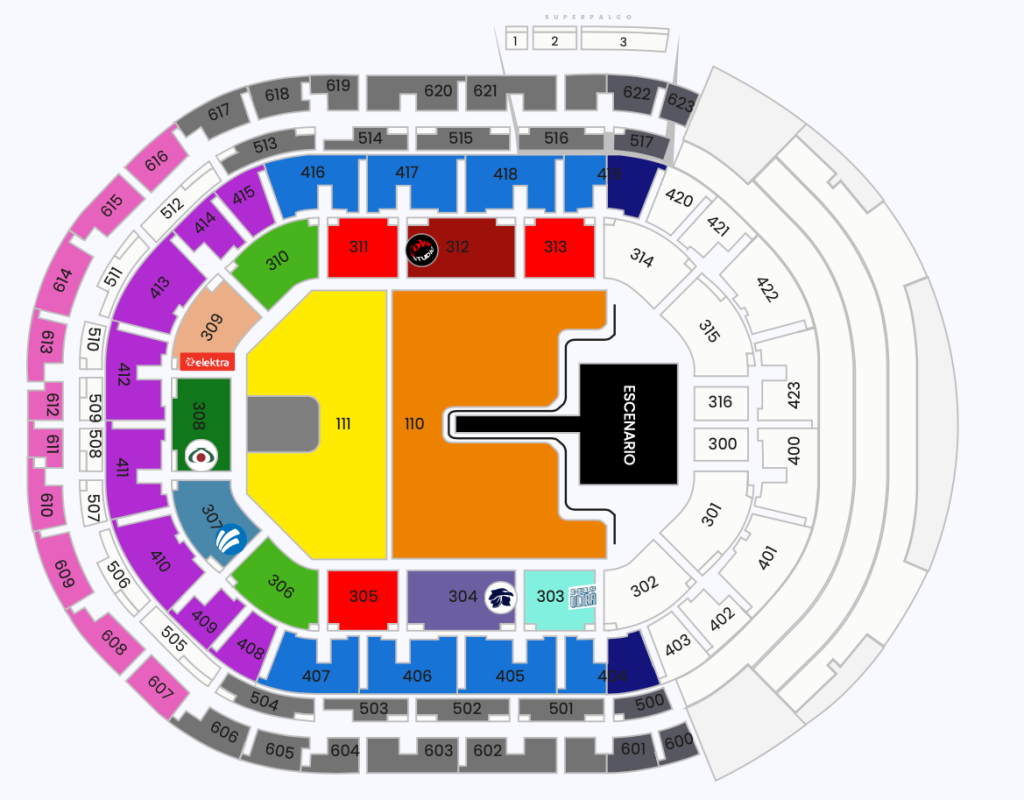 MAPA ARENA GUADALAJARA