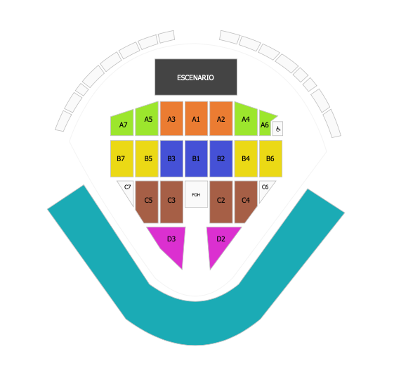 Mapa Estadio de Béisbol Toluca 80