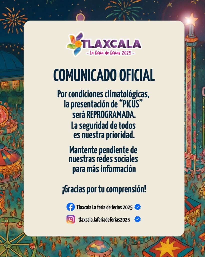 EVENTO POSPUESTO PICUS FERIA TLAXCALA