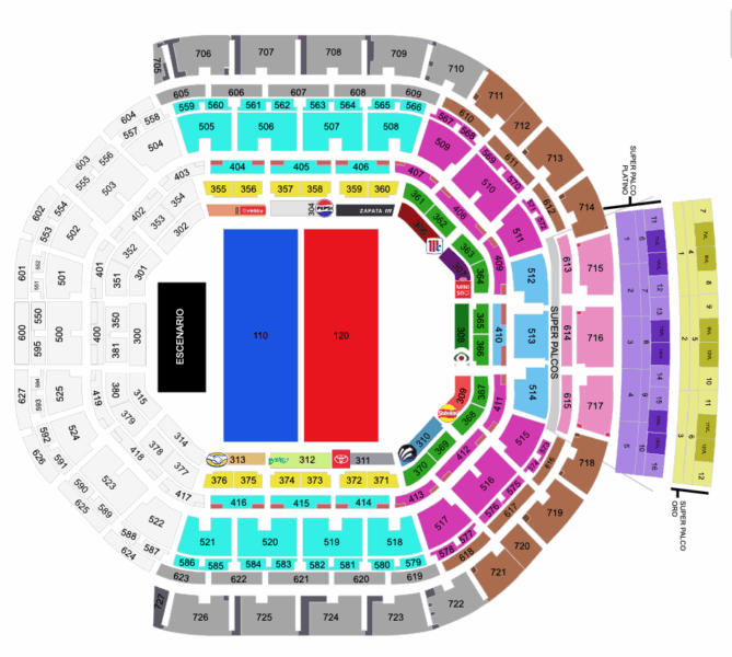 MAPA ARENA CDMX