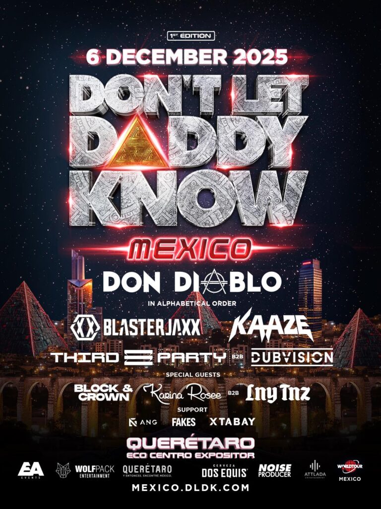 LINE UP MAPA DONT LET DADDY KNOW MÉXICO 2025