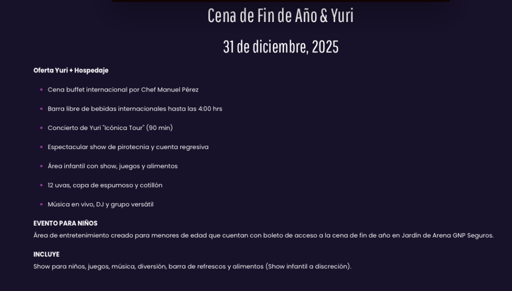 YURI ACAPULCO 2025 ARENA GNP SEGUROS