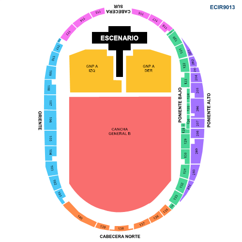 Mapa Estadio Carlos Iturralde