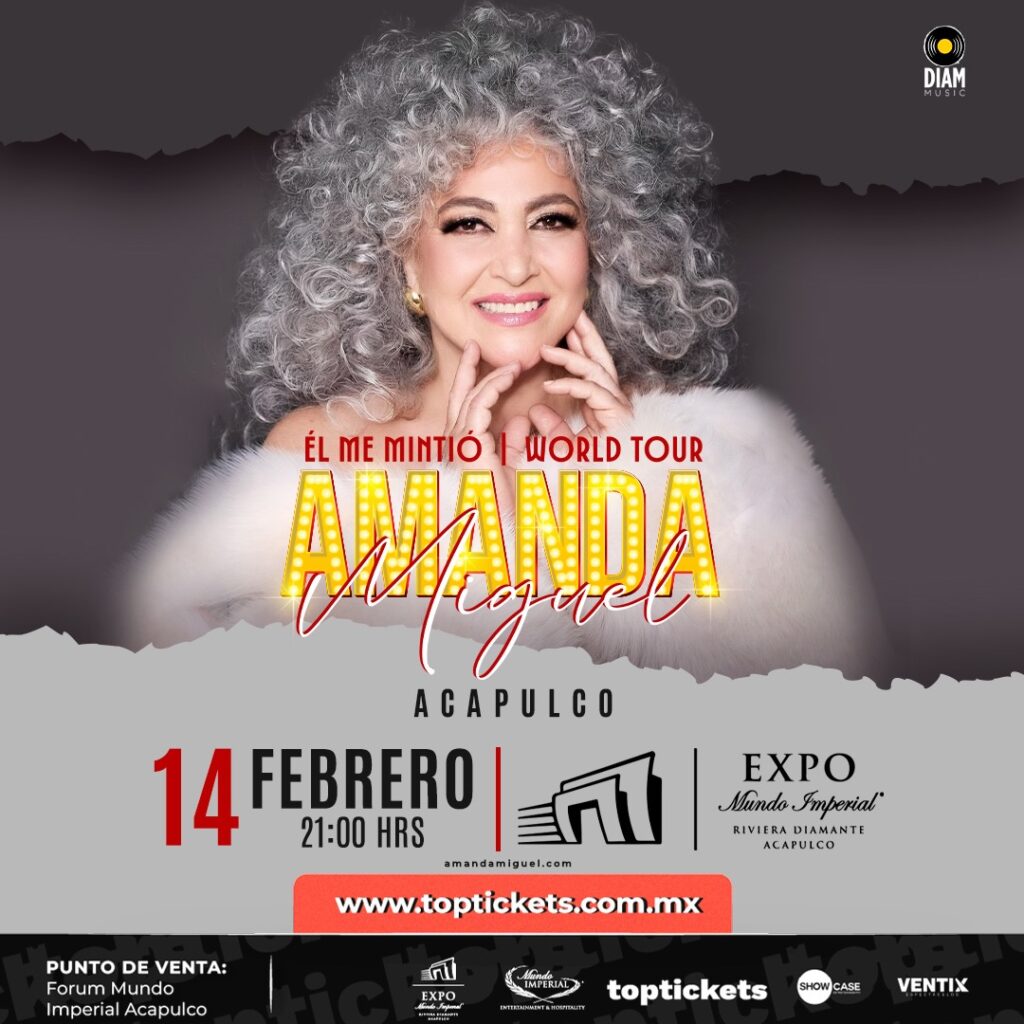 AMANDA MIGUEL ACAPULCO 2026 EXPO MUNDO IMPERIAL