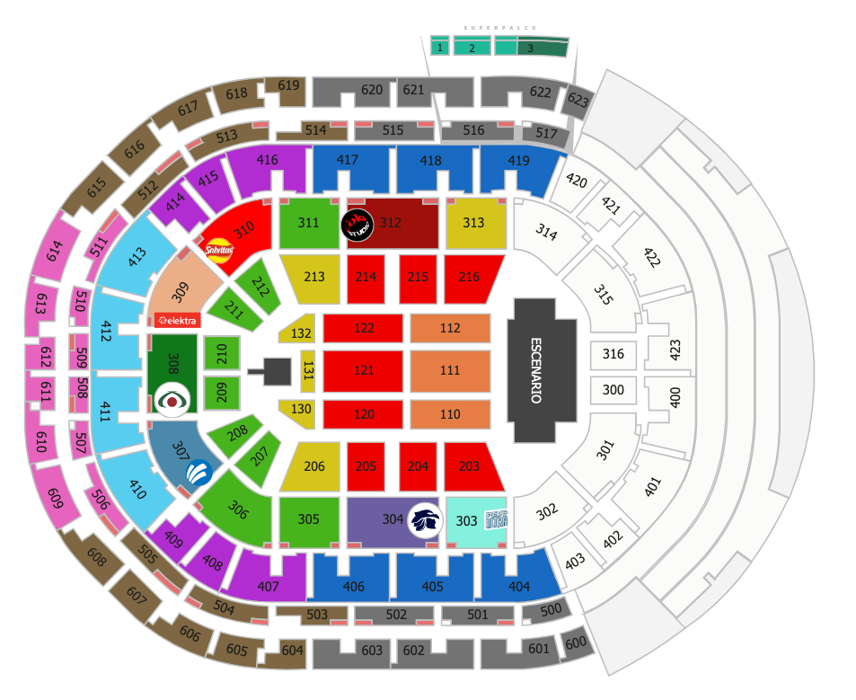 MAPA ARENA GUADALAJARA