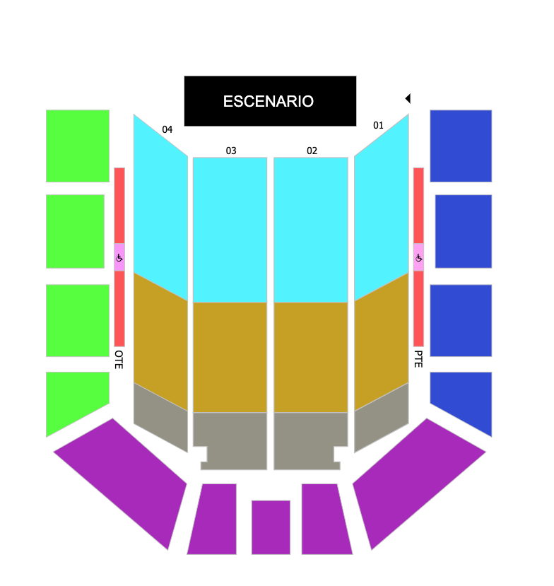 Mapa Auditorio Josefa Ortíz de Domínguez