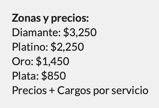 PRECIOS CARLOS RIVERA EN VERACRUZ COLISEO LA CONCORDIA 2026