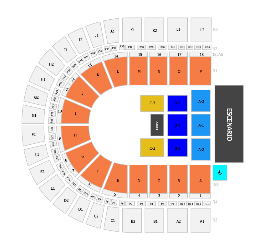 MAPA CARLOS RIVERA SAN LUIS POTOSÍ 2026 ARENA POTOSÍ