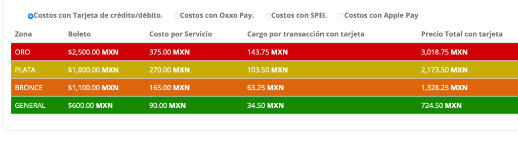 PRECIOS LOS HORÓSCOPOS DE DURANGO MEXICALI 2026 PALENQUE DEL FEX