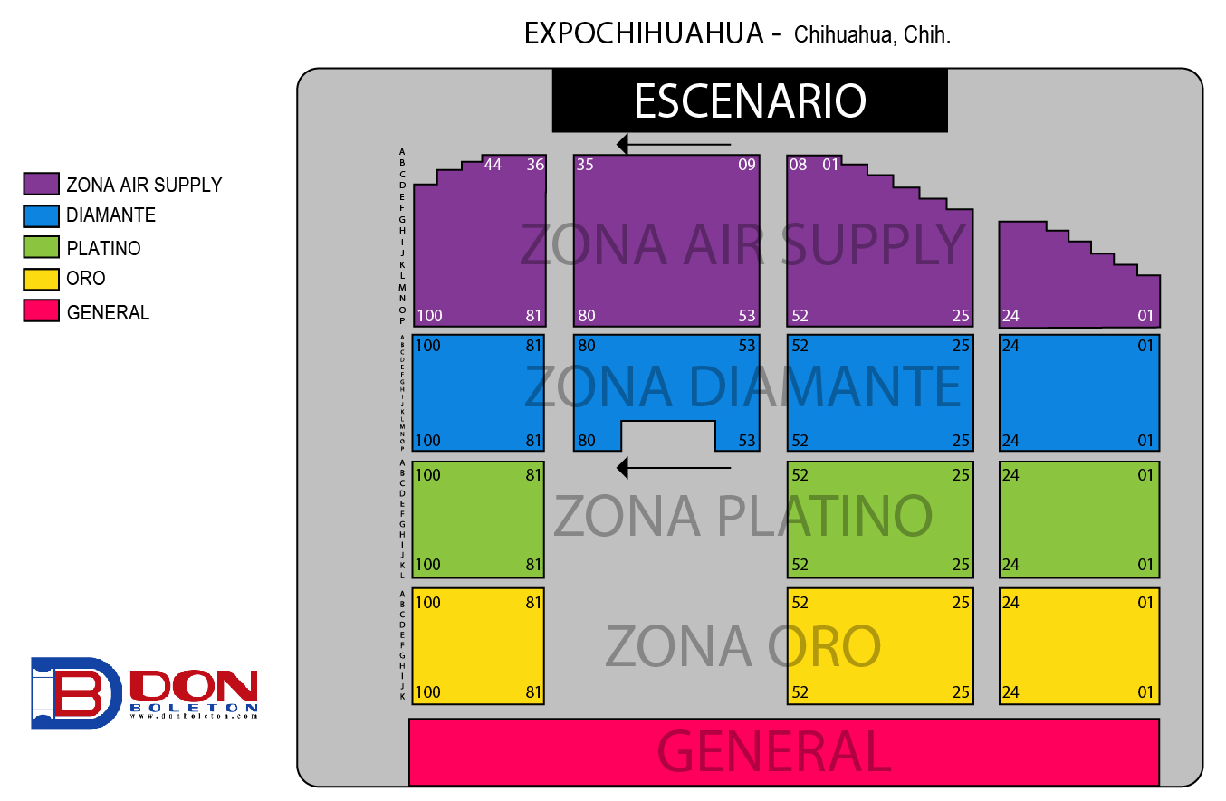 MAPA AIR SUPPLY CHIHUAHUA 2026 CENTRO DE CONVENCIONES