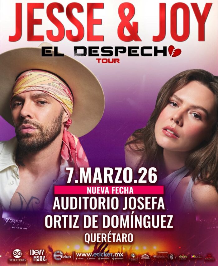 JESSE Y JOY QUERÉTARO 2026 AUDITORIO JOSEFA ORTÍZ