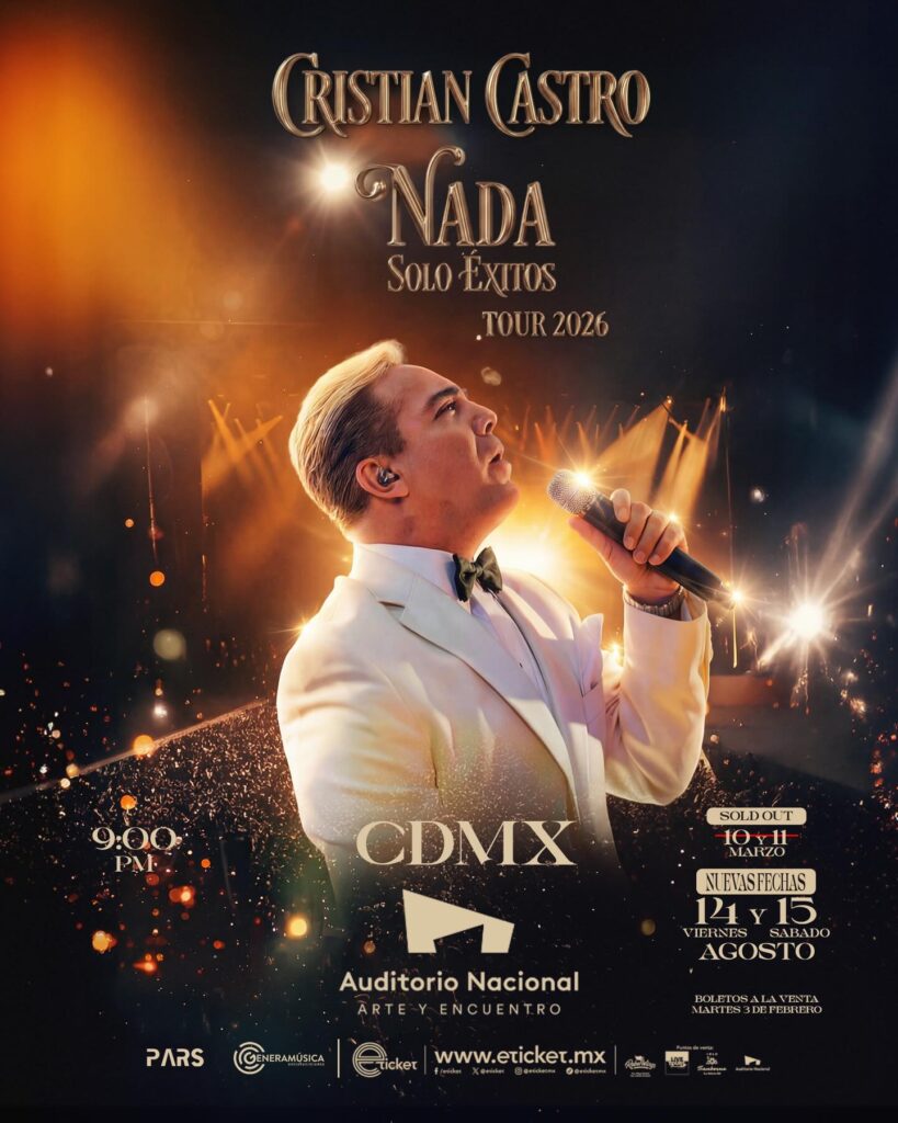 CRISTIAN CASTRO CDMX 2026 AUDITORIO NACIONAL