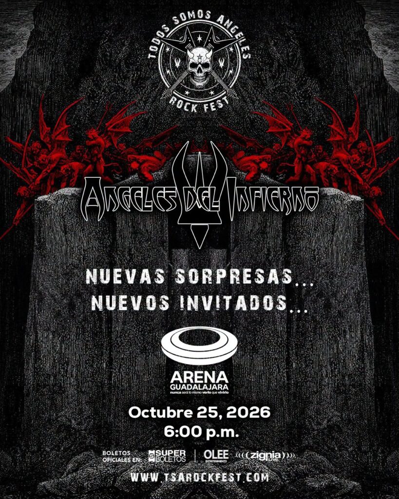 TODOS SOMOS ÁNGELES ROCK FEST GUADALAJARA 2026 ARENA GUADALAJARA