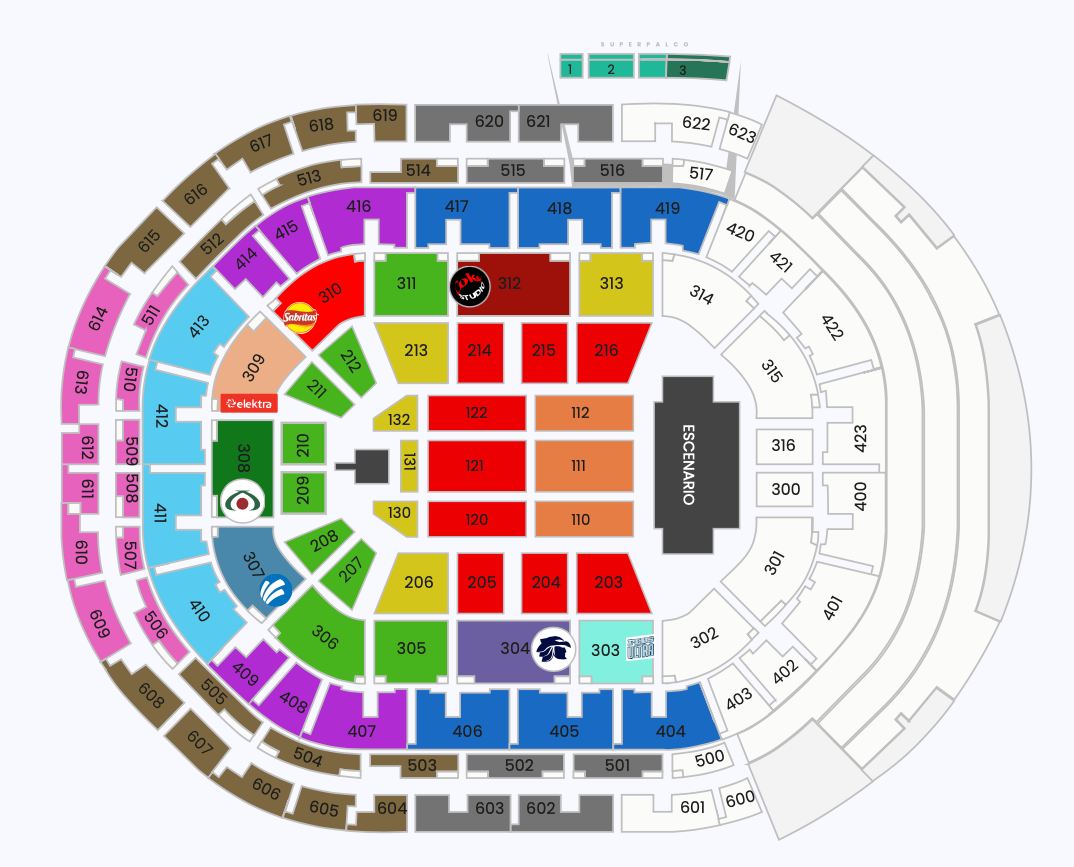 MAPA ARENA GUADALAJARA