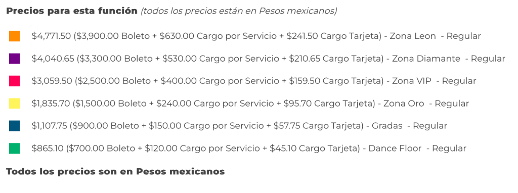 PRECIOS CARIN LEÓN LA PAZ 2026 ESTADIO ARTURO C NAHL