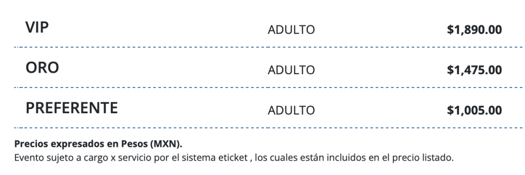 PRECIOS ED MAVERICK TIJUANA 2026 CECUT