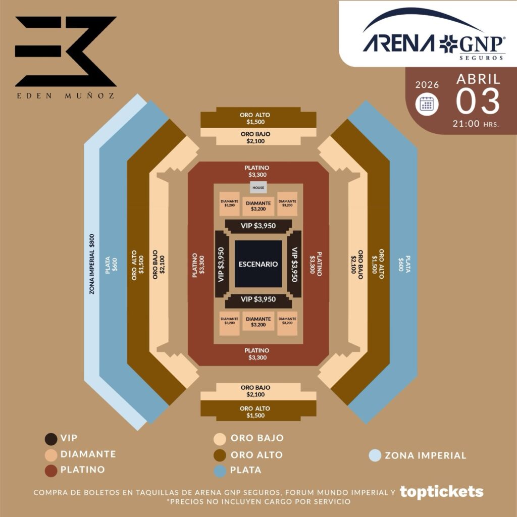 EDEN MUÑOZ ACAPULCO 2026 ARENA GNP SEGUROS