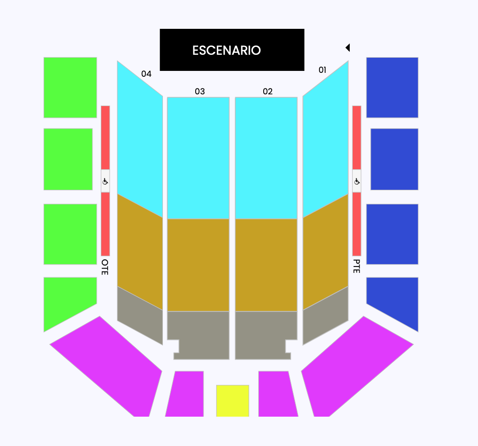 MAPA AUDITORIO JOSEFA ORTÍZ DE DOMÍNGUEZ