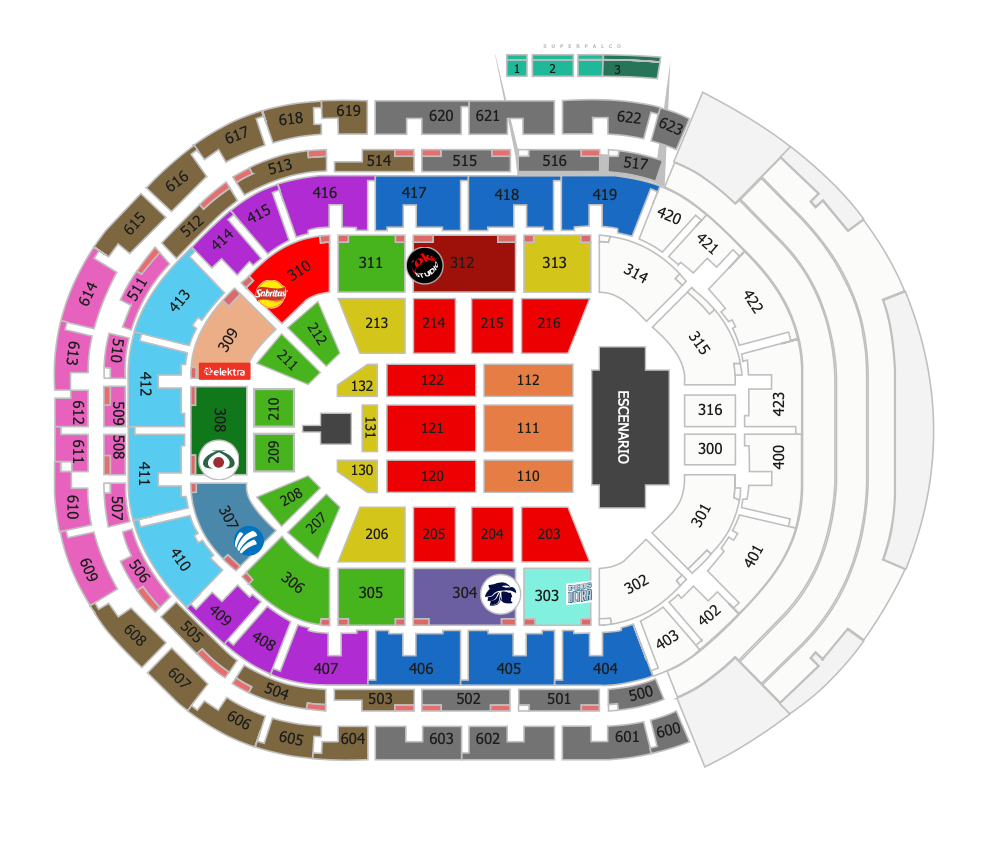 MAPA ARENA GUADALAJARA