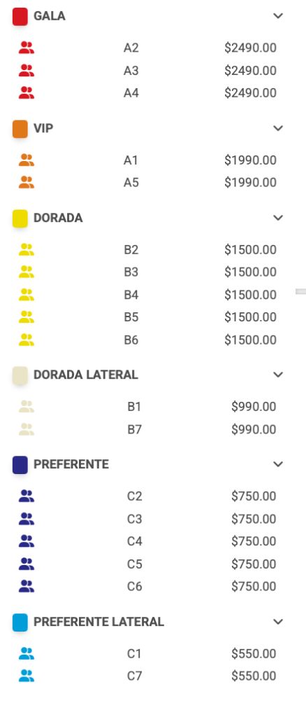 PRECIOS HUMBE DURANGO 2026 VELARIA DE LA FENADU