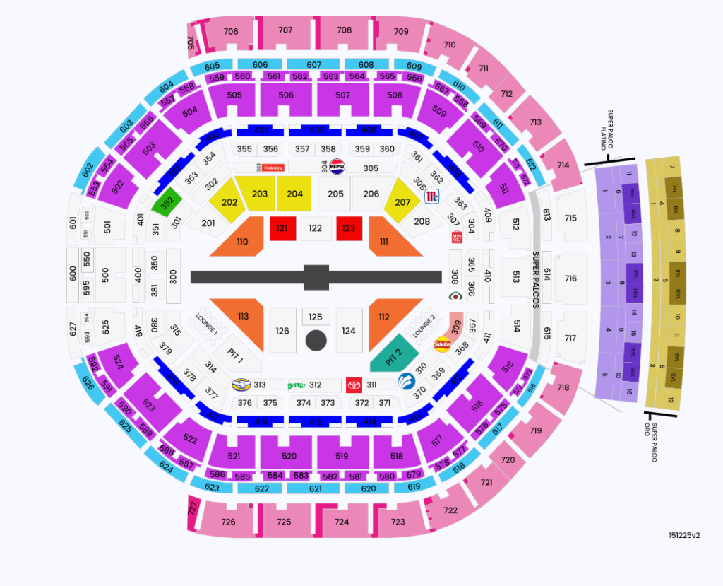 MAPA SUPERNOVA STRIKERS GENESIS 2026 ARENA CDMX