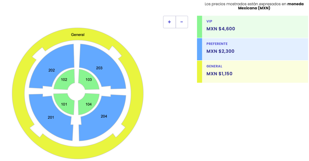 MAPA DE PRECIOS YURIDIA PALENQUE PUEBLA 2026