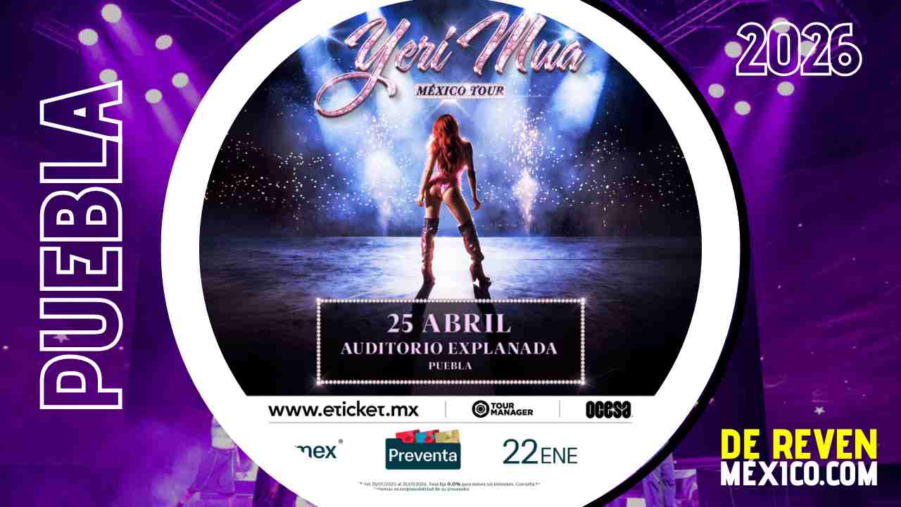 YERI MUA PUEBLA 2026 AUDITORIO AREMA EXPLANADA