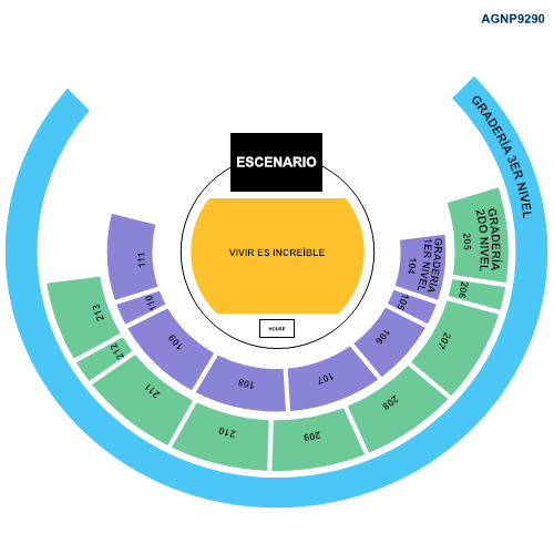 MAPA AUDITORIO GNP SEGUROS