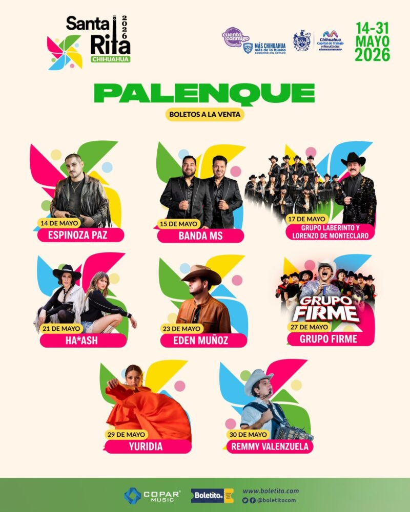 Cartelera Oficial del Palenque Santa Rita 2026