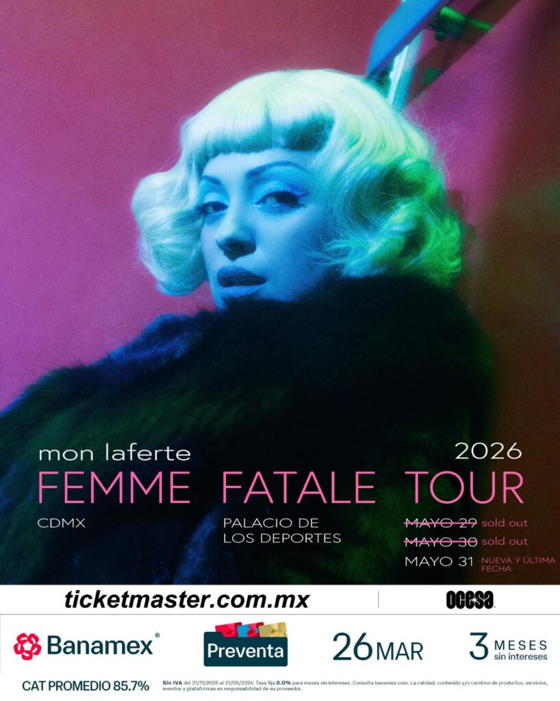 MON LAFERTE CDMX 2026 PALACIO DE LOS DEPORTES