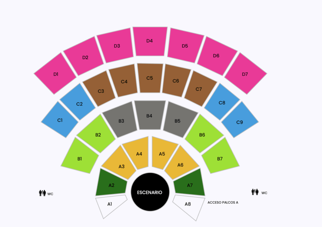 MAPA AUDITORIO GUELAGUETZA