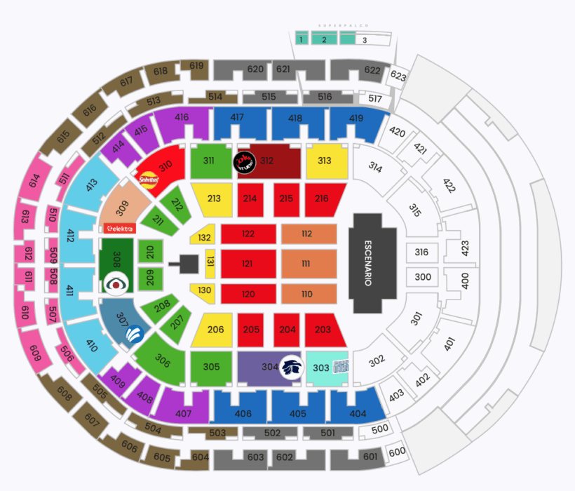 MAPA ARENA GUADALAJARA