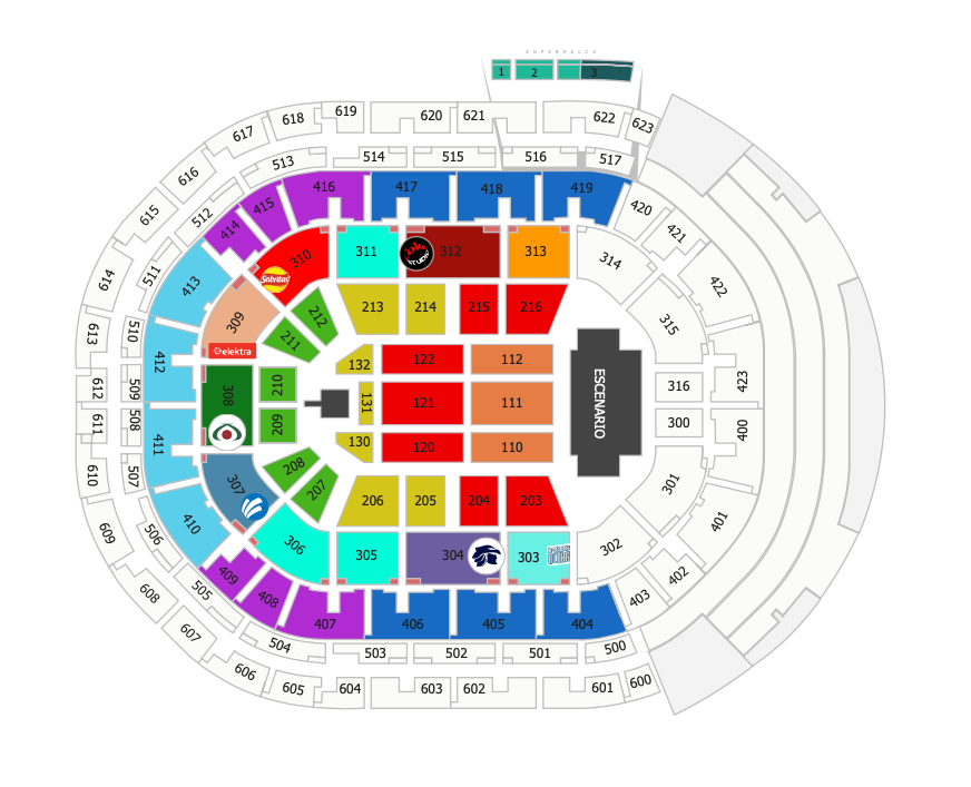 MAPA ARENA MONTERREY