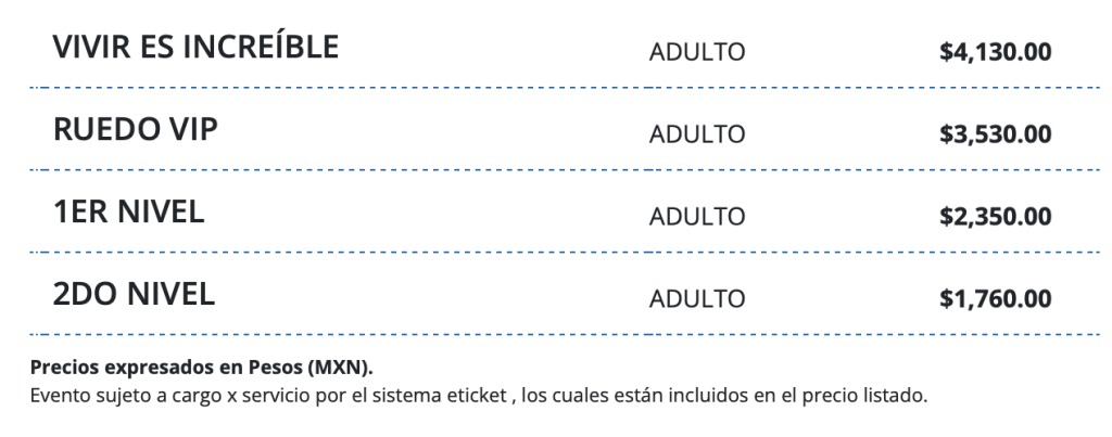 PRECIOS KENIA OS MÉRIDA 2026 FORO GNP SEGUROS