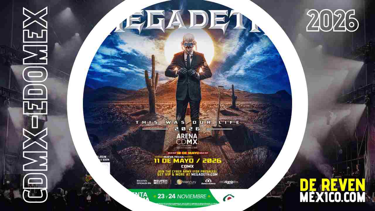 MEGADETH CDMX 2026 ARENA CDMX