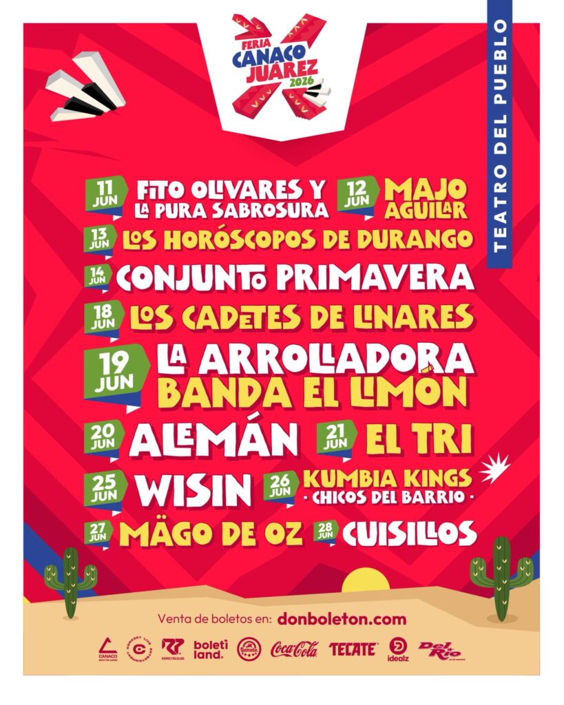 CARTELERA FERIA JUÁREZ 2026