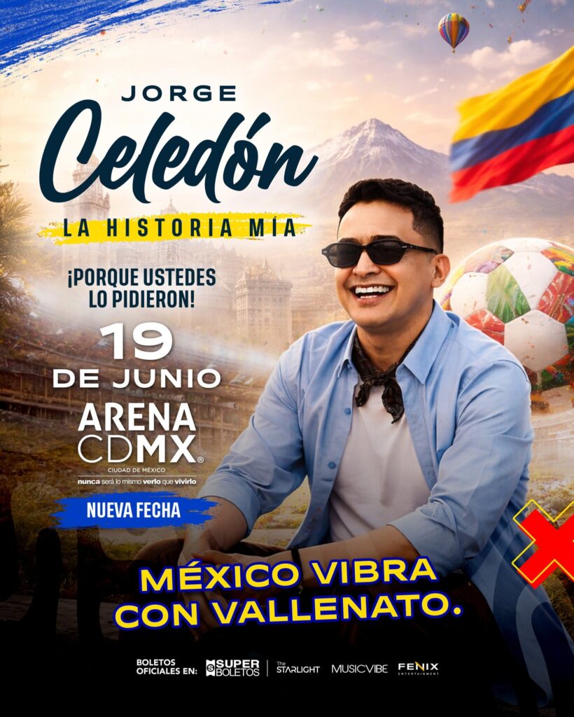 JORGE CELEDÓN ARENA CDMX 2026