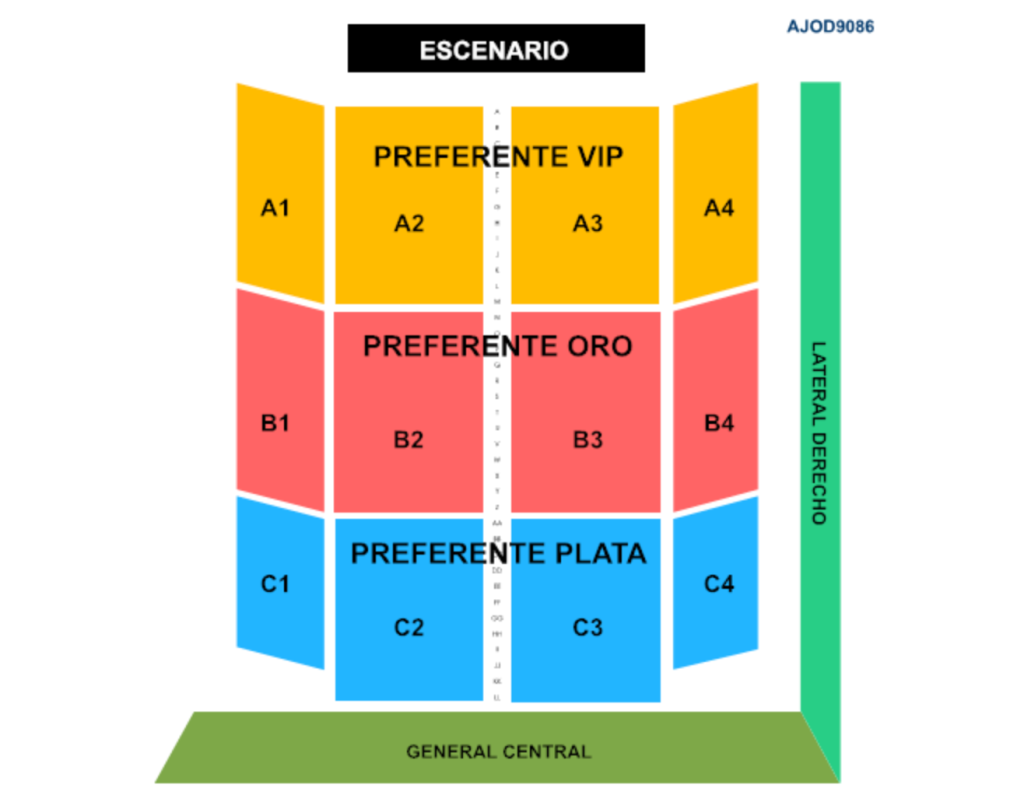 MAPA JULIETA VENEGAS QUERÉTARO 2026 AUDITORIO JOSEFA ORTÍZ