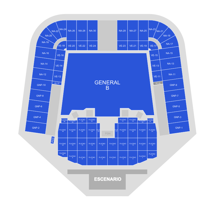 MAPA Estadio GNP Seguros