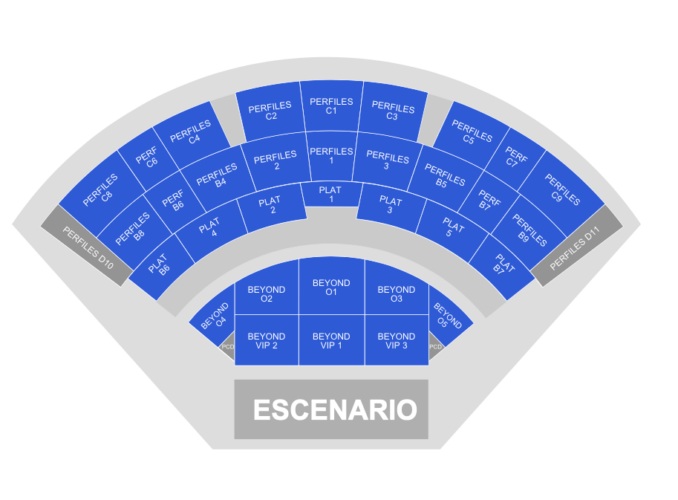 mapa auditorio banamex