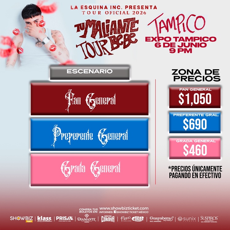 PRECIOS EL MALILLA TAMPICO 2026 EXPO TAMPICO