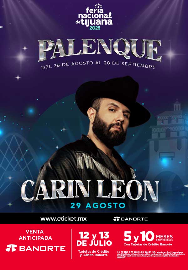 CARIN LEÓN TIJUANA 2025 PALENQUE FERIA NACIONAL TIJUANA