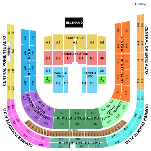 Mapa Estadio La Corregidora