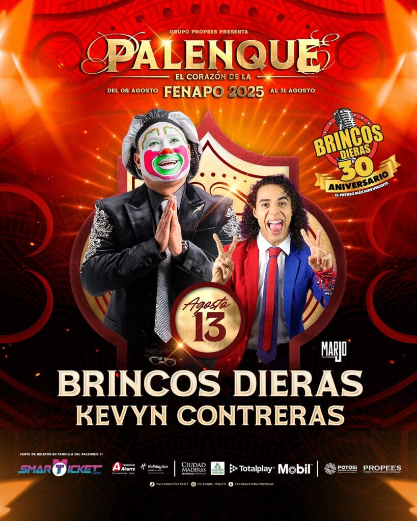 BRINCOS DIERAS SAN LUIS POTOSÍ 2025 PALENQUE FENAPO