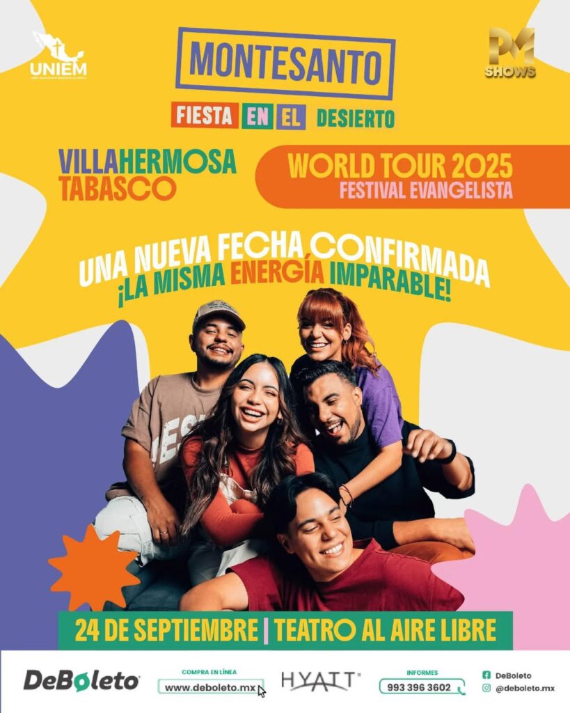 MONTESANTO VILLAHERMOSA 2025 TEATRO PARQUE TABASCO