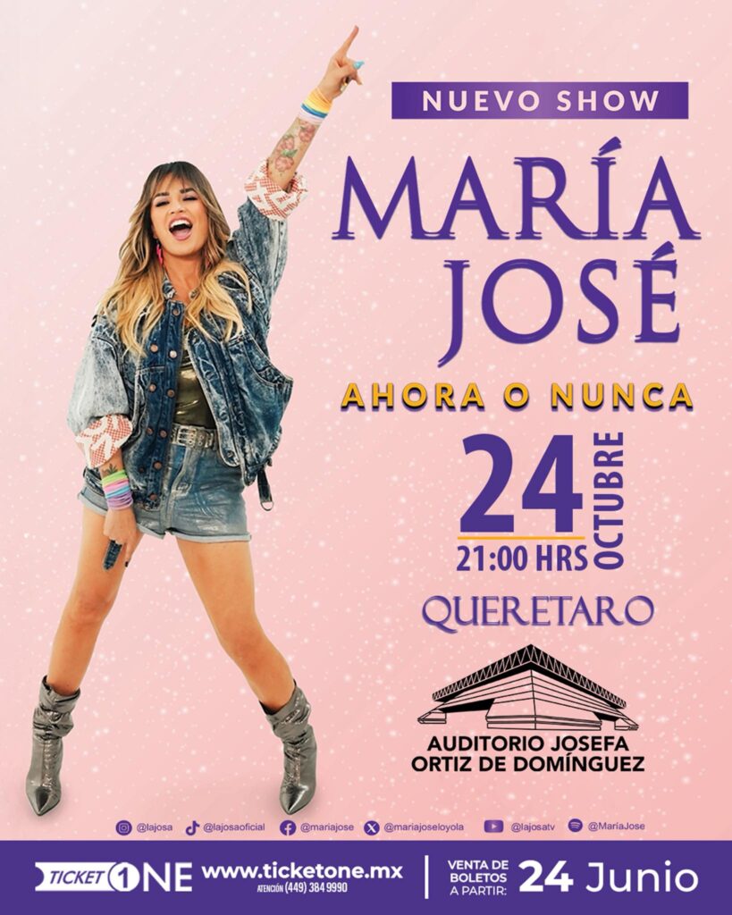 MARÍA JOSÉ QUERÉTARO 2025 AUDITORIO JOSEFA ORTÍZ