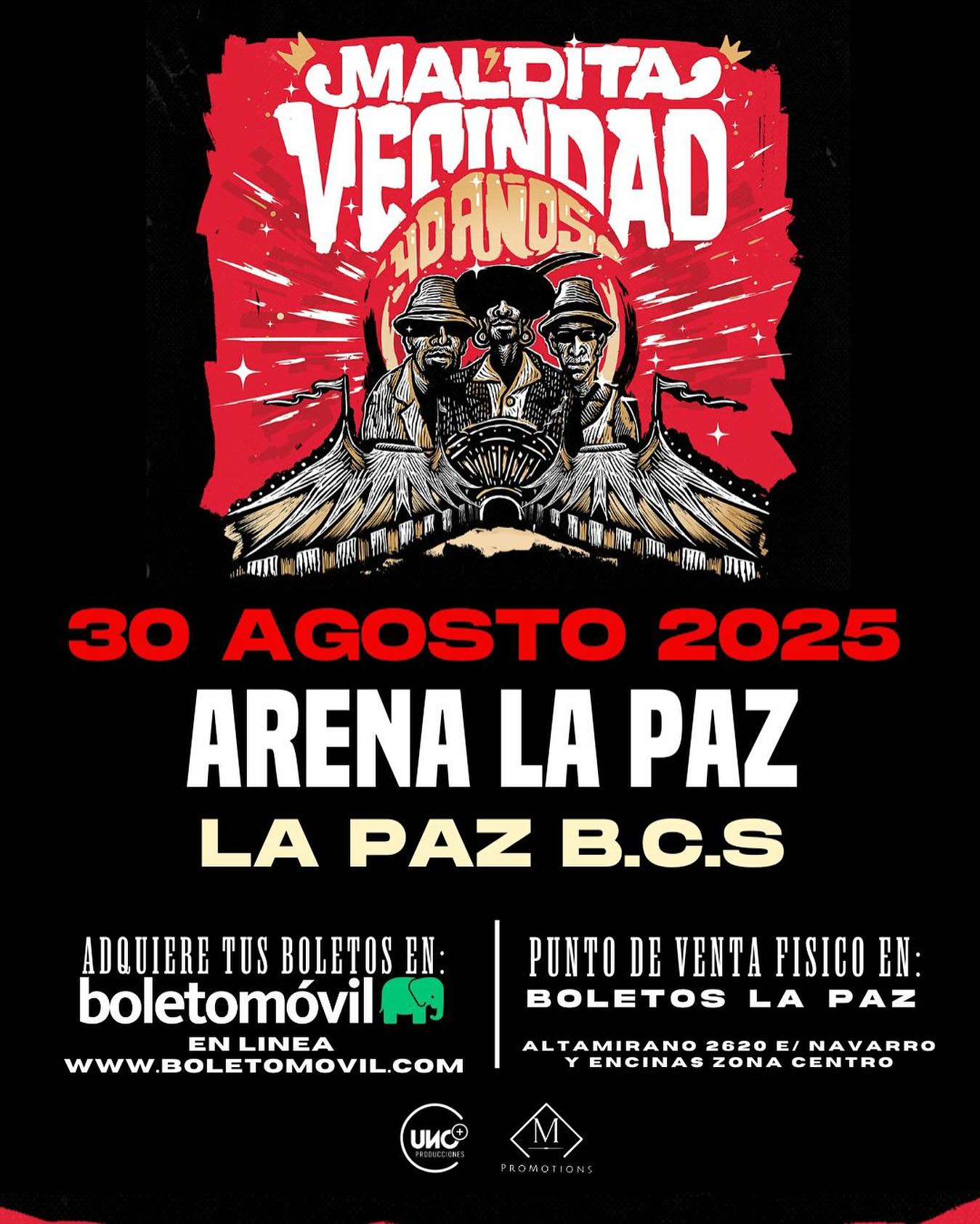 MALDITA VECINDAD LA PAZ 2025 ARENA LA PAZ