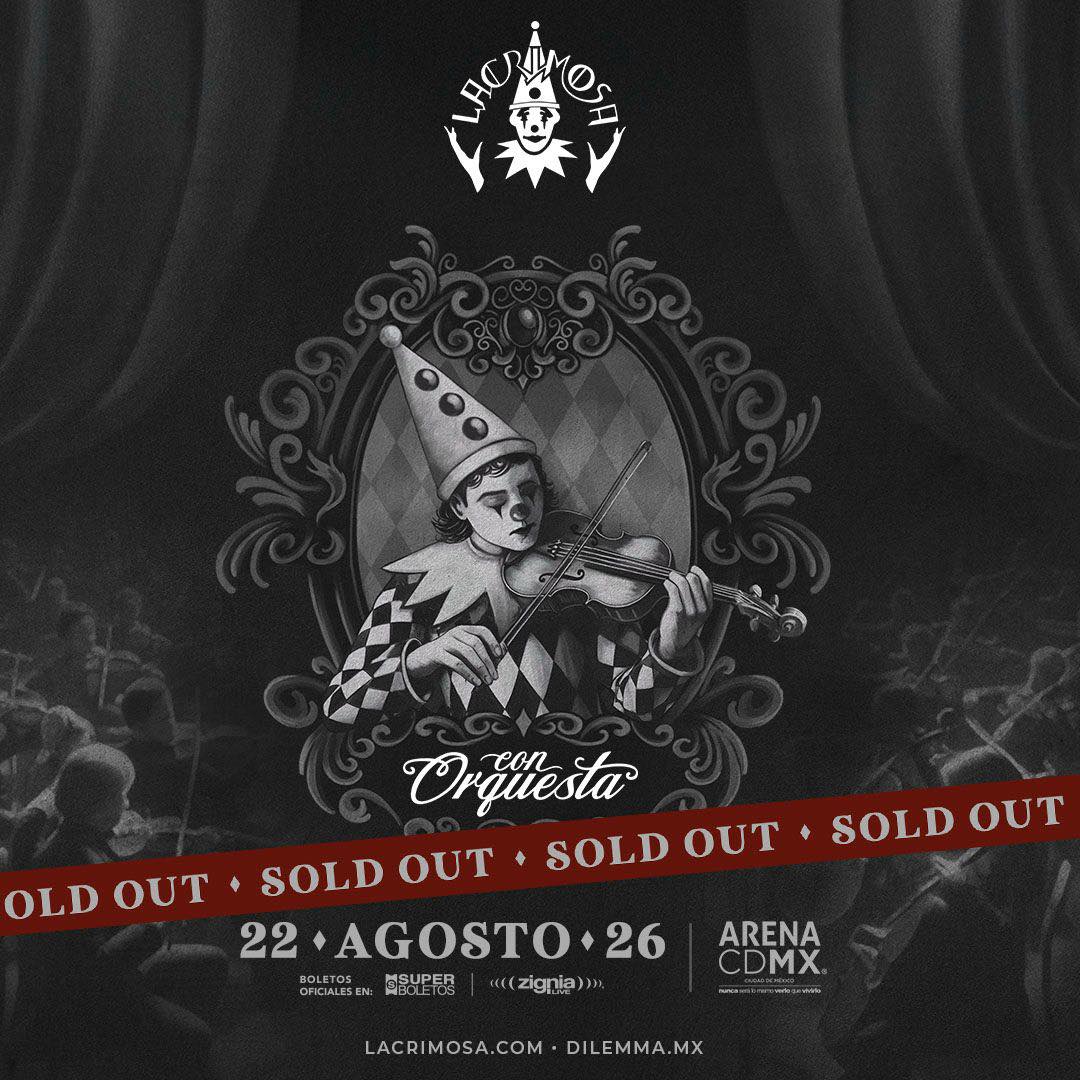 LACRIMOSA CON ORQUESTA CDMX 2026 ARENA CDMX